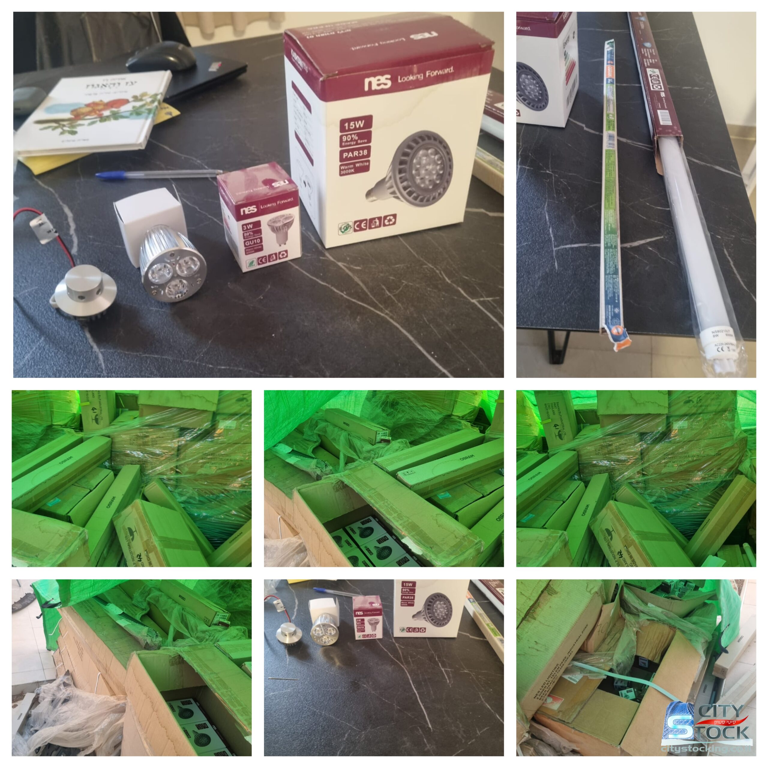 סטוק תאורה למכירה