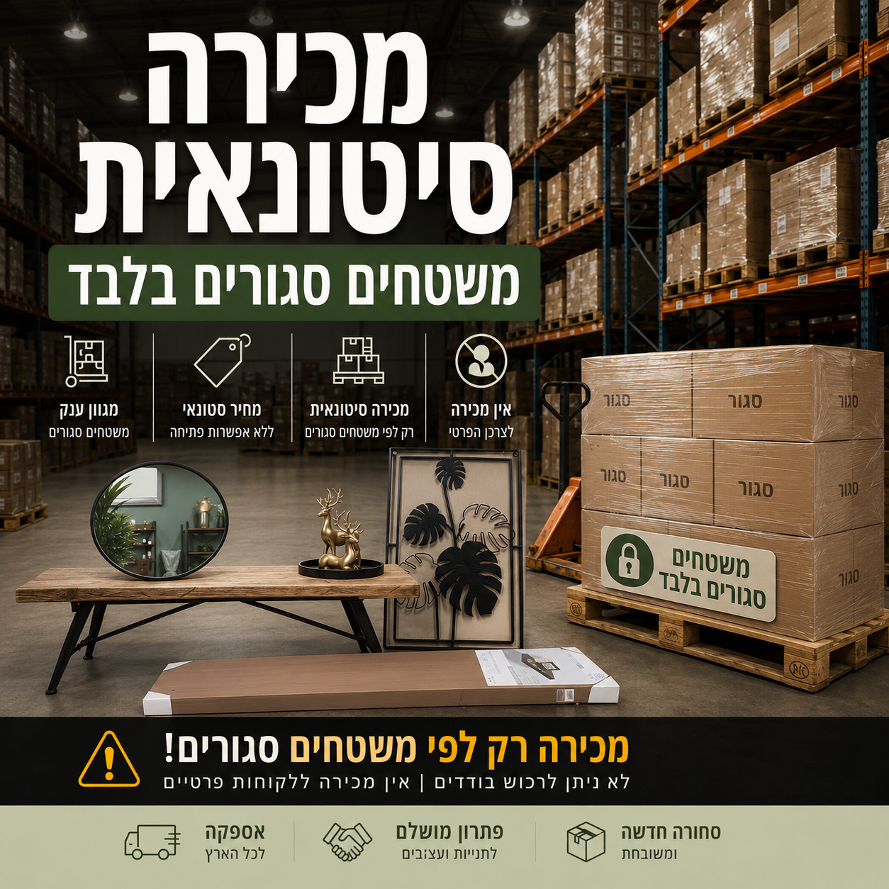 סטוק מוצרים לעיצוב הבית